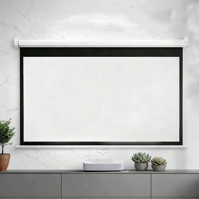 Projectiescherm - Filmscherm Draagbaar - Thuisbioscoop Creëren - Automatisch Vergrendelingsmechanisme - 72 inch 16:9 - Wit