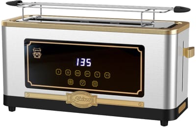 Kaiser - broodrooster - retro - T 4000 R - toaster - 6 verschillende toastniveaus - ontdooifunctie - opwarmfunctie - broodjeswarmrooster