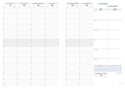 Vervangpakket voor Bureau - Jaarplanning 2024, Weekoverzicht, 21 x 29.7 cm