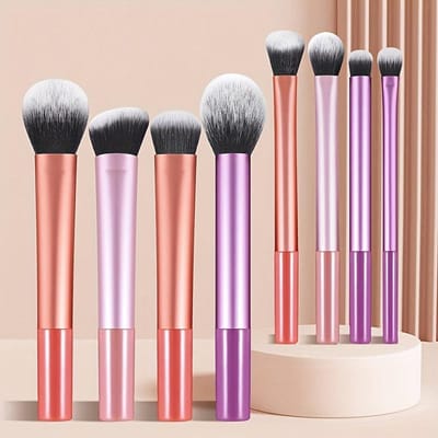 Make-up Kwastensets 8 stuks Plastic Dagelijks Draagbaar Multifunctionele Make-up Kwast Voor Make-up Benodigdheden