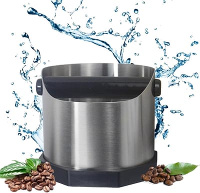 Knock Container voor Koffiedik, Roestvrijstalen Afvalbak voor Espresso, Ideaal voor Cafés en Keukens, Handig en Duurzaam voor Koffieliefhebbers
