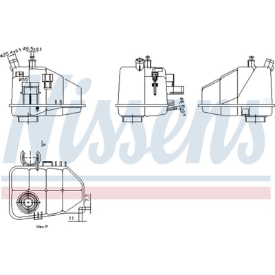 Expansievat, koelvloeistof NISSENS 996264