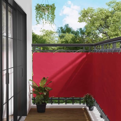 vidaXL - Balkonscherm - 110 - x - 200 - cm - Oxford - Stof - Rechthoekig - Bordeauxrood