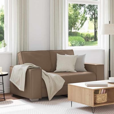 vidaXL - Loveseat - Cappuccino - 160 - cm - Kunstleer