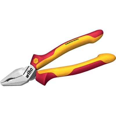 Wiha Krachtcombinatietang Industrial electric met DynamicJoint® en OptiGrip met extra lang snijvlak - 33186