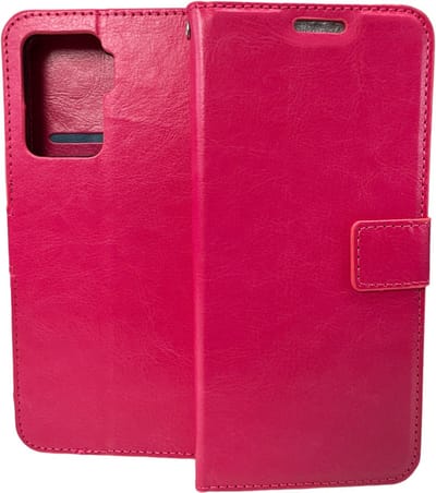 Portemonnee Book Case Hoesje Geschikt voor: Oppo A94 5G - roze