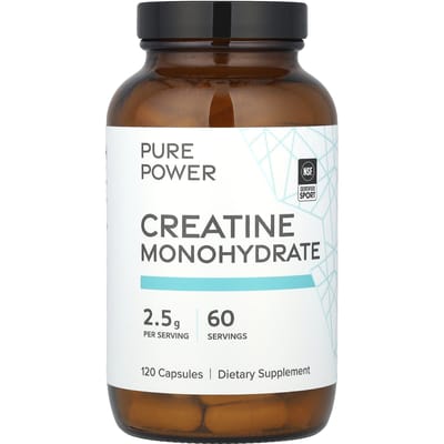 Dr. Mercola, Monohydrate de Créatine, 2,5 g, 120 Capsules (1,25 g par capsule)