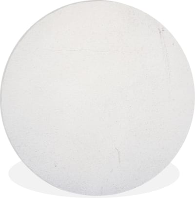 WallCircle® Wandcirkel 140x140 cm - Muurcirkel Beton - Wit - Modern - Muurdecoratie woonkamer - Wanddecoratie slaapkamer - Kamer decoratie accessoires - Ronde schilderijen