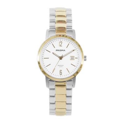 Prisma Dames Slimline Classic Goud horloge P.1476