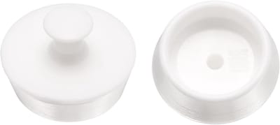 Douche Afvoer Stopper - Badstop Lekvrij - Water Vasthouden - Met Handige Ring - 36-38 mm - Wit
