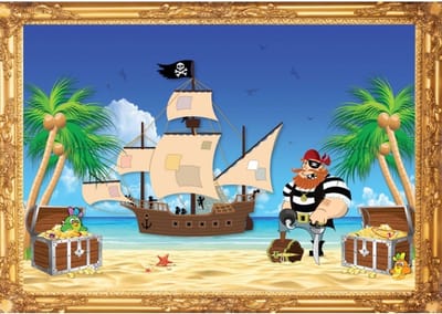 Piraten poster roodbaard