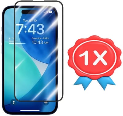 Screenprotector Geschikt voor: Apple iPhone 17 - Full 1x - screen protector - volledige glas - bescherming - beschermglas - ZT Accessoires