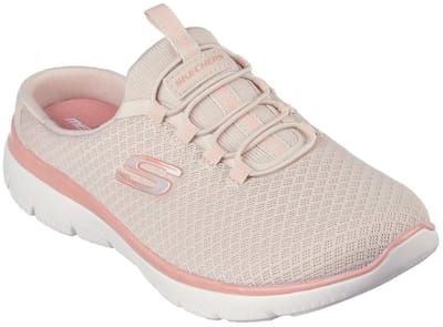 Skechers SUMMITS SWIFT STEP slip-on schoen slippers sneakers dames 149529 Taupe / Coral