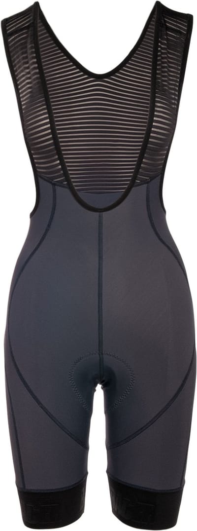 BIORACER Icon - Fietsbroek met Bretellen Zomer - Dames - Grijs - Ademend & Compressief - Aansluitend - Maat L