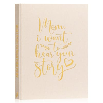 Dailygoods- Dagboek met 270+ prompts - Begeleid Dagboek - Moederverhaal - Herinneringen Boek - Linnen Harde Kaft - 116 Pagina's - Herinneringenboek
