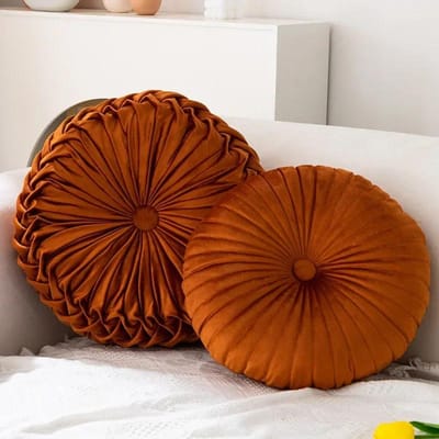 Pompoenkussen Rond Kussen Futon Roze Kussen Taillekussen Woonkamer Sofa B&B Decoratieve Wielen 41