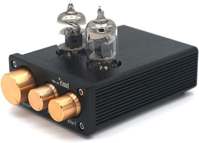 Mini Preamplifier - Audio Versterker - Muziek Luisteren - Tube Sound - Compact Formaat - Zilver