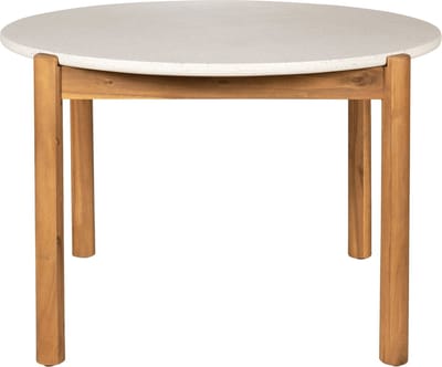House Nordic Tuintafel Terracina Acacia Naturel/Wit Ø120cm