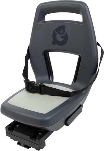 Kinderzitje Fiets - Fietsstoel Achter - Veilig Vervoer - MIK HD Systeem - Tot 27 kg - Granietgrijs