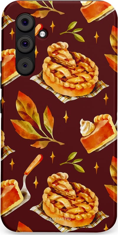 Casetastic Hoesje Geschikt voor Samsung A54 (5G) - Stijlvolle Beschermende Duo-layer Case - Karamel Appel Ontwerp