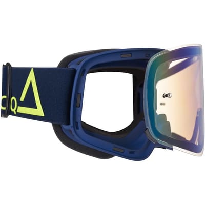 Motorcrossbril met gouden spiegellens Amoq Vision Magnetic