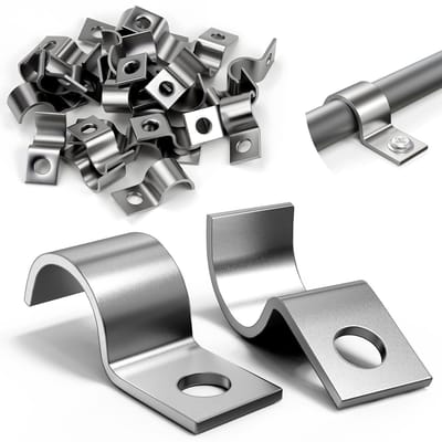 30 stuks kabelklemmen metaal om te schroeven U buisklemmen 14mm buisbevestiging bevestigingsklem klemklemmen roohrhouder schlauchbefestigung rohrclips metallklemm edelstahl klem