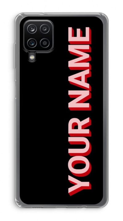 Gepersonaliseerd - Case Company® - Hoesje geschikt voor Samsung Galaxy A12 hoesje - Namecase - Soft Cover Telefoonhoesje - Bescherming aan alle Kanten en Schermrand
