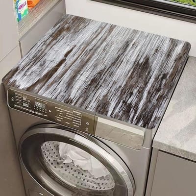 Beschermmat Wasmachine - Drogerhoes Absorberend - Apparaten Beschermen - Antislip Bodem - 50 x 60 cm - Lichtgrijs