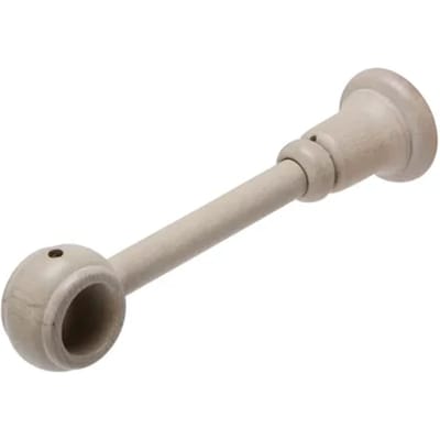 Decomode - Gordijnsteun - Hout - Taupe - Dia. 28mm - 2 Stuks