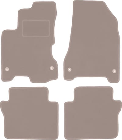 Beige veloursmatten voor: Renault Koleos I SUV (2007-2016)