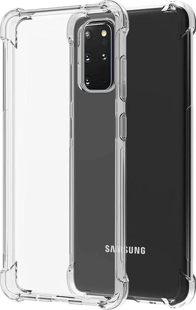 Hoesje geschikt voor Samsung Galaxy S20 Plus - Clear Anti Shock Hybrid Armor Case Siliconen Back Cover Hoes Transparant