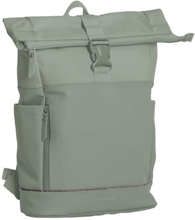 Daniel Ray Pittsburgh Coated Rolltop Rugtas - Laptop Rugzak 15,6" - Oud Groen