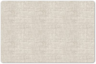 Placemats 45x30 cm - Placemat kunststof - 1 stuk - Linnen - Textuur - Beige - Borden onderleggers - Decoratie voor op tafel - Keuken tafeldecoratie accessoires - Vinyl onderlegger - Tafelversiering