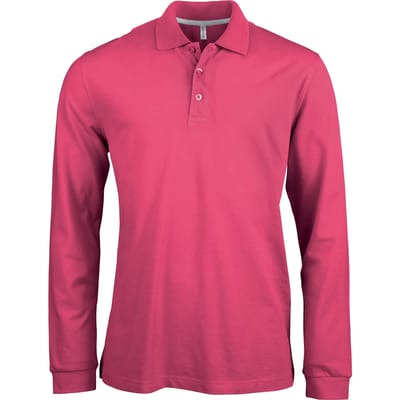 Kariban Polo lange mouwen K243 - Fuchsia - XL