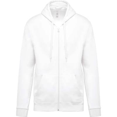 Kariban Sweater met rits en capuchon K479 - White - XS