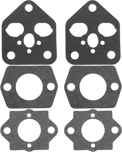 Blower Flens Pakkingen - Motor Afdichtingen - Bladblazer Onderhoud - Directe Vervanging - 6 Stuks - Grijs