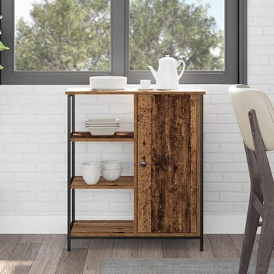 vidaXL - Dressoir - Oudhout - 70 - x - 30 - x - 80 - cm