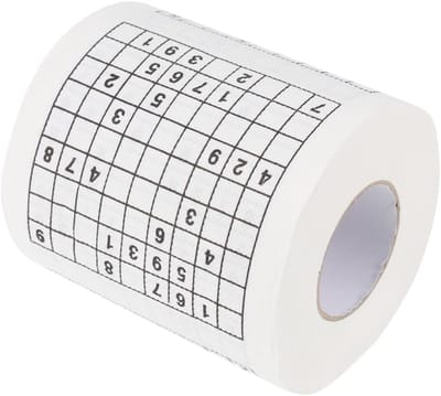 Bedrukt Toiletpapier - Papieren Servet - Dagelijks Gebruik - Sudoku Spel Ontwerp - 10 x 10 cm - Zoals Afgebeeld