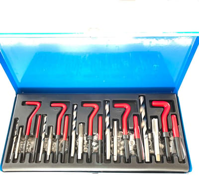 131-delig Schroefdraad reparatie set met Helicoil draad - Schroedraad tap set M5, M6, M8, M10, M12 - Schroefdraad reparatieset Metrisch