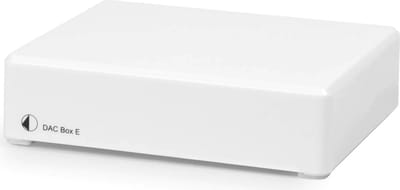 Pro-Ject DAC Box E Digitaal Analoog Converter - High-Resolution Audio - Nauwkeurige Signaalconversie - Verbeterde Muzikale Beleving - Wit