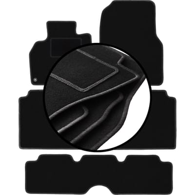 Complete set veloursmatten voor: Renault Espace IV 7-zits (2002-2012)