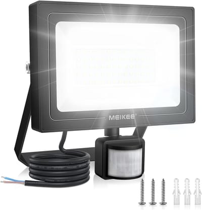 60W LED Bewegingsmelder Schijnwerper - 5200LM Superheldere Buitenspot IP66 Waterdicht voor Tuin en Garage