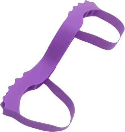 Verstelbare Siliconen Weerstandsbanden – Fitness Weerstandsband voor Benen, Been Shaper, Teen Corrector & Voetboog Trainer – Hip Circle Workout en Spiertraining - Paars