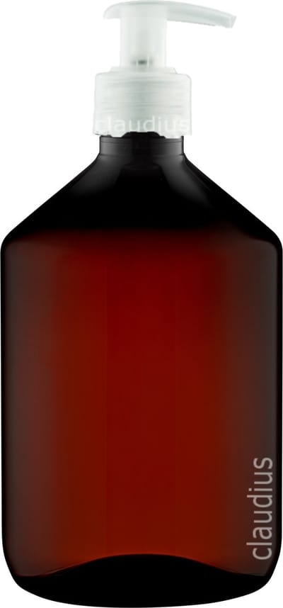 Lege Plastic Fles 500 ml – 10 stuks - PET Bruin 28 navulbaar –met witte pomp – leeg