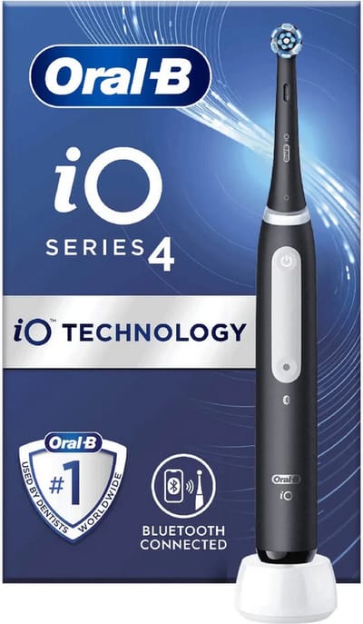 Oral-B iO 4 – Elektrische Tandenborstel – Zwart – Voor Volwassenen – Roterende iO-technologie