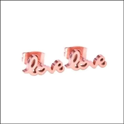 Rvs sieraden - Love oorbellen staal - Perfect voor elke gelegenheid