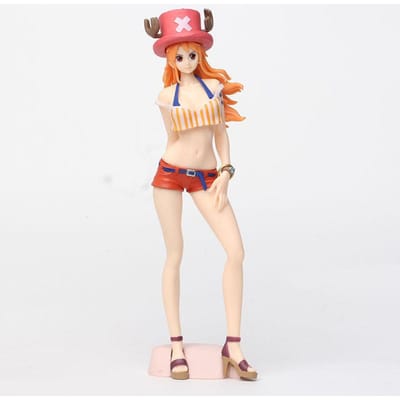 23cm Anime One Piece Kawaii Meisje Figuur Nami GK Standbeeld Actiefiguren Verzamelaar Handgemaakt Model Kinderen Schattig Speelgoed Cadeau