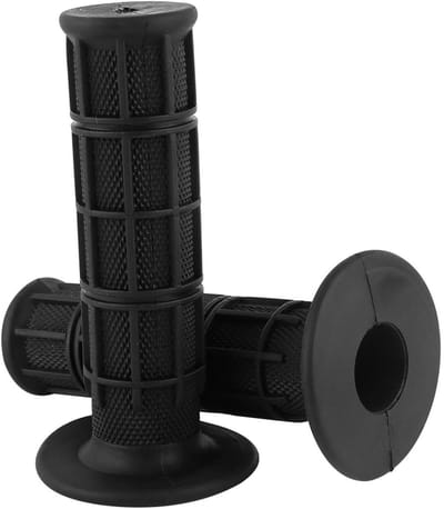 Universele Motorhandvatten van Silicoon, 22 mm, Zwart - Geschikt voor Scooters en Motorfietsen, Verbeter Grip en Comfort