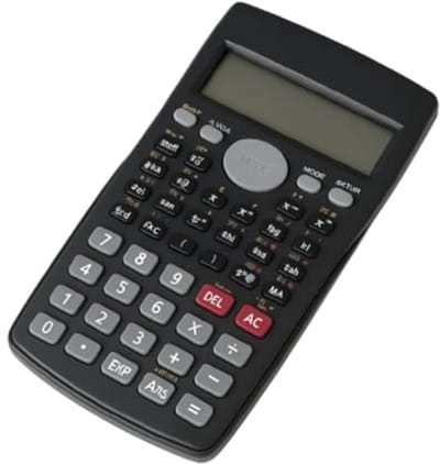 Wetenschappelijke rekenmachine met 240 functies en 2-regelig display voor school en kantoor