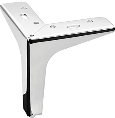 Meubelpoot Hoogte 130 mm Chroom gepolijst voor Sofa en Meubel
